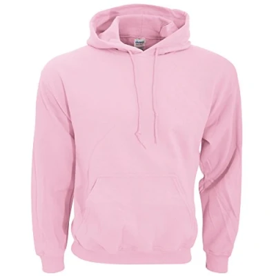 Image of Unbekannt Men&#039;s Hooded Long Sleeve Hoodie pink light Medium