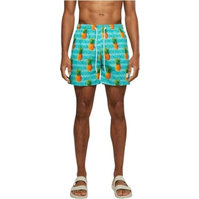 Image of Urban Classics B T Pattern Swimming shorts, Men&#039;s, Size: 3XL, Mint
