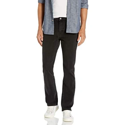 Image of Amazon Essentials Men&#039;s Slim Fit Bootcut Jeans, Washed Black, 29W / 28L