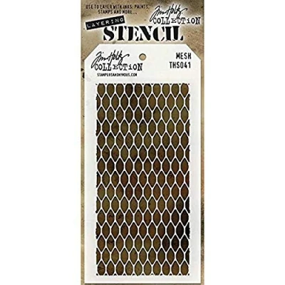 Image of Art Gone Wild Tim Holtz Slate Stencil, Synthetic Material, 28.4 x 11.4 0.1 cm