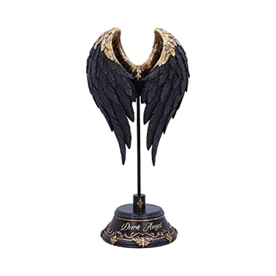 Image of Nemesis Now Dark Angel Gothic Fallen Fae Wing Figurine, Black, 26cm