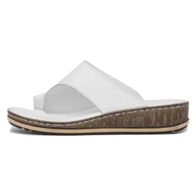 Image of Hush Puppies Women&#039;s Elissa Toepost Sandal, White, 6 UK