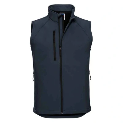 Image of Russell Athletic Mens Softshell Gilet (French Navy) Size X Small