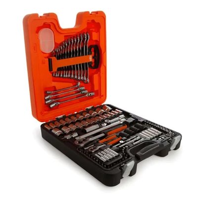 Image of Bahco S106 Socket &amp; Spanner Set, Metric 1/4&quot; 1/2&quot; Drive, 106 Pieces