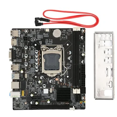Image of LGA 1155 DDR3 Computer Motherboard Mainboard, for Intel Gaming with 3 SATA2.0/1 SATA3.0, Dual Channels RAM, 4PIN/24PIN Power Connector