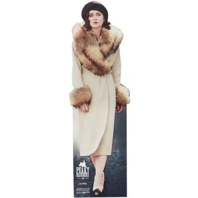 Image of Smiffys Peaky Blinders Ada Thorne Cardboard Cutout for Adults, 147 cm Shaped with Official Logo, License Decoration Themed Events &amp; Parties