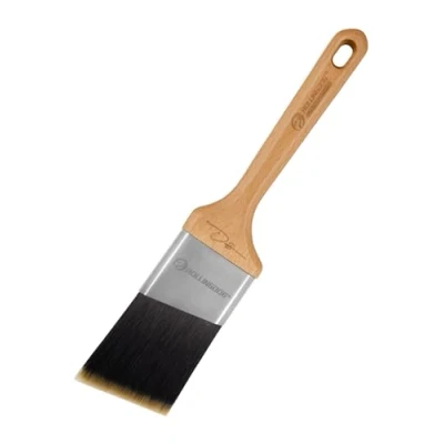 Image of ROLLINGDOG Angled Paint Brush 2.5&quot; Cutting in Trim for Window Frame Sash Edge,Easy to Clean Stiff Filament
