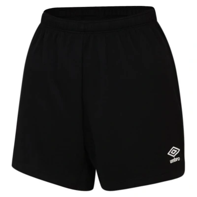Image of Umbro Womens/Ladies Club Logo Shorts (Black) Size 2XL