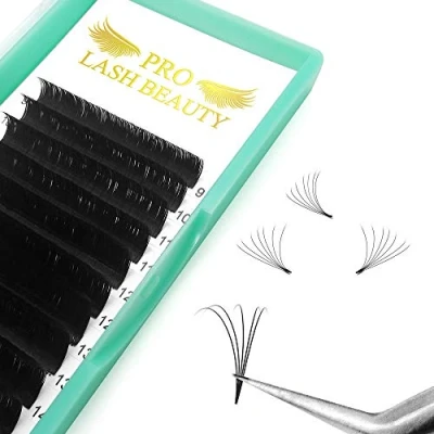 Image of Easy Fan Volume Lashes D 0.05 11 Lash Extensions Mega Rapid Blooming Eyelash 9 to 20 mm Flowering C curl(D 0.05,11mm)…