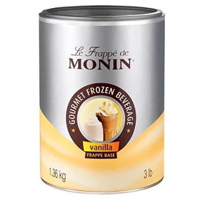 Image of Monin Vanilla Frappe Mix 1.36kg Tub Flavoured Coffee Powder for Shops by