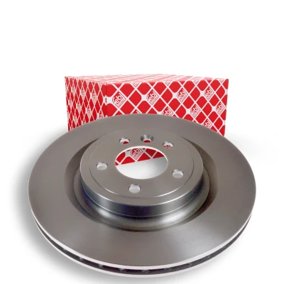 Image of LR033302, LR099036, LR161898 Brake disc FEBI BILSTEIN 108581 Rear Axle 350mm 25mm 5 Hole 120mm internally vented Coated LAND ROVER: Range Rover Sport