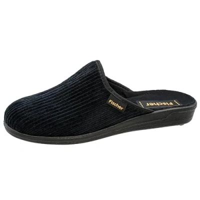 Image of Fischer Men&#039;s Frank Open Back Slippers, Blue (Midnight 502), 9.5 UK