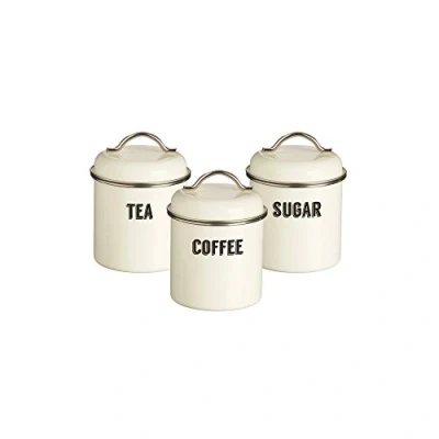 Image of Typhoon living Retro Cream Tea Coffee Sugar Storage Set, 3 Piece