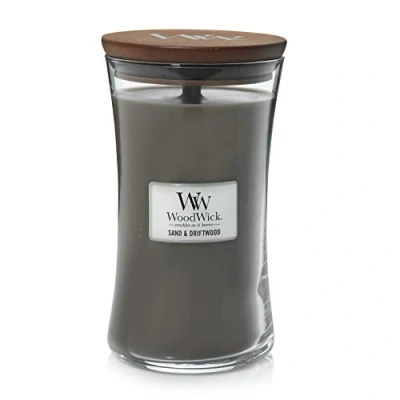Image of WoodWick Scented Candle Large Sand &amp; Driftwood 18 cm / ø 10