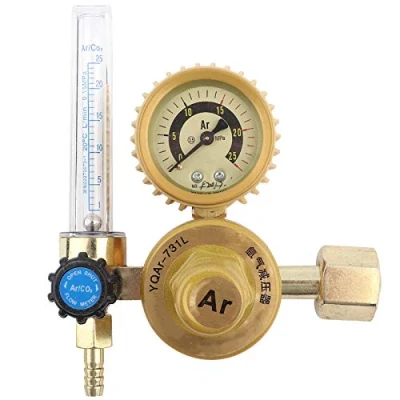 Image of Flowmeter Argon CO2 Gas Regulator, Mig Tig Flow Meter Regulator Pressure Gauge Welder Parts, Welding Reducer
