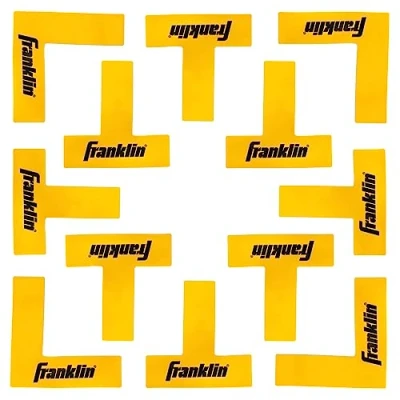 Image of Franklin Pickleball Court Down Marker Kit, High Visibility, Easy Clean, L and T Shaped Pieces for Instant Official Size Setup
