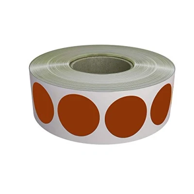 Image of Royal Green Circle Dot Sticker (1.9cm) Brown Round Labels 19mm 1050 Pack