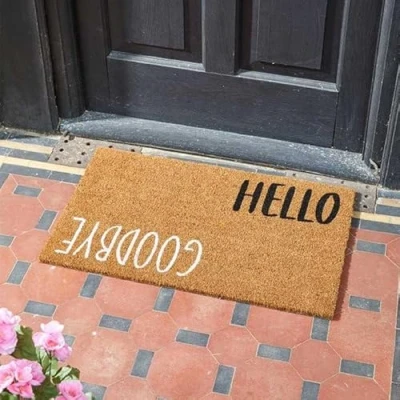 Image of Briers Ltd Hello &amp; Goodbye Decoir Mat 45x75cm Doormat