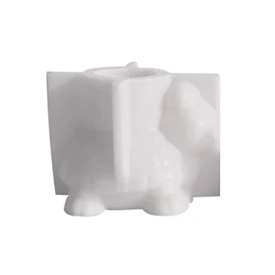 Image of Flower Pot Silicone Mold, 3D Tortoises Mold Resin Mould Turtle Succulent Planters Concrete Molds DIY Pen Holder