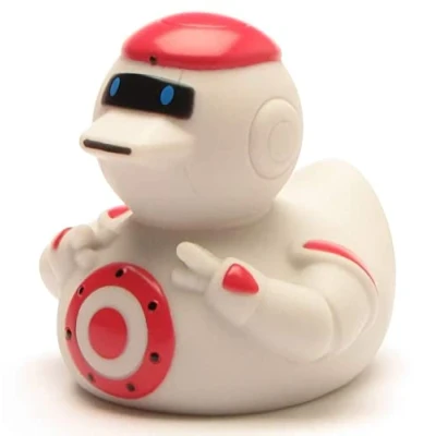 Image of Duckshop I Rubber Duck Robot Squeaky L 8 cm