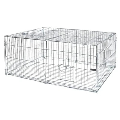 Image of Kerbl 81701 Young Animal Outdoor Cage with Escape Locking Device 144 x 112 60 cm