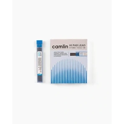 Image of 0.5mm Size HB Lead Refills, Pack of 100 Leads, Mechanical Pencil 60mm Length, 10 Tubes, High Polymer Fine ZOFAX Black Ball Pen