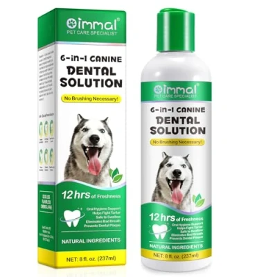 Image of Onznoz Dental Formula Water Additive For Dogs, Dog Oral Care Mouthwash, Teeth Cleaning, Hygiene Support, Fight Tartar, Clean Teeth, Fresh Breath, No Brushing Necessary (fluids 237ml)