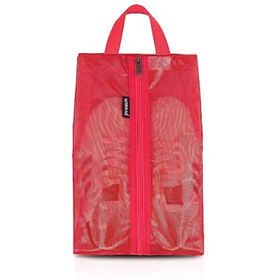 Image of Prezon Travel Shoe Bags, Water Resistant TPU Mesh, Sturdy YKK Zipper, Shoes Storage Bag, Packing Organizer, Unisex Pouch for or Home