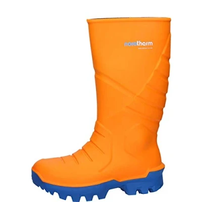 Image of Nora Men&#039;s Ultramax Safety Wellingtons, Orange 085, 12 UK