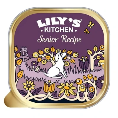 Image of Lily&#039;s Kitchen Natural Senior Dog Food Wet Trays Recipe with Chicken Complete Meal Recipes (12 x 150g)