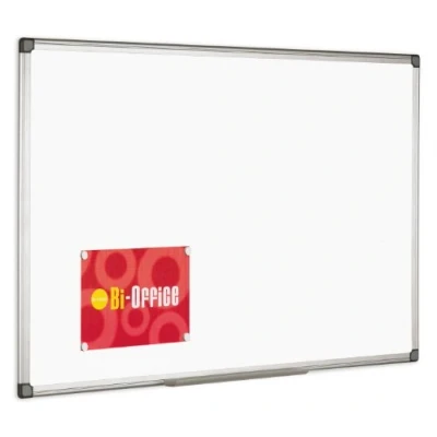Image of Bi office Mb0406186 600mm x 450mm Magnetic Whiteboard Aluminium Finish