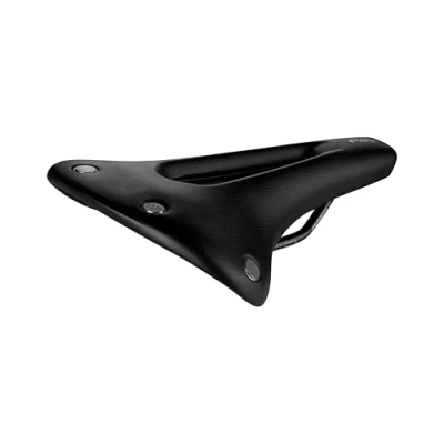 Image of Selle San Marco Regal Short Dynamic Gravel and Bikepacking Bike Saddle, with Manganese Bow Rail Frame, Anatomical Hole, Studded Design Size L3, Black