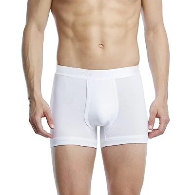 Image of 2(X)IST Men&#039;s Pima Cotton Boxer Brief, White, Medium