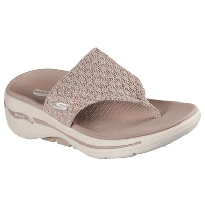 Image of Skechers Women&#039;s Flip Flop, Taupe, 10