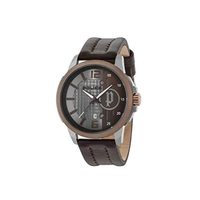 Image of Police Mens Analogue Classic Quartz Watch with Leather Strap 15238JSUBN/13