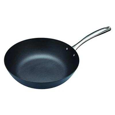 Image of MasterClass Non Stick Carbon Steel Induction Safe Wok, 30 cm