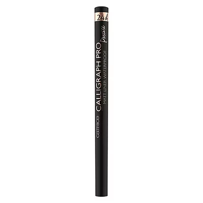 Image of Catrice Calligraph Pro Precise 24h Matte Liner Waterproof, Eyeliner, No. 010, Black, Long Lasting, Defining, Vegan, No Microplastic Particles, Perfume, Pack of 1 (1.2 ml)