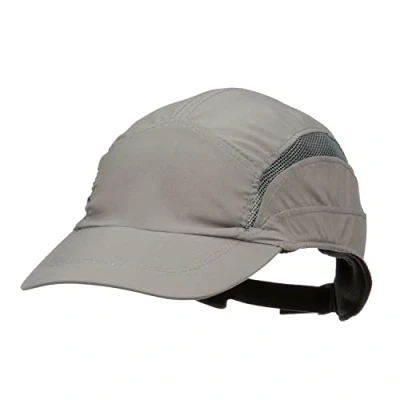 Image of 3M First Base 3 Bump Cap 2030605, Classic, Grey, Standard Peak, 70mm
