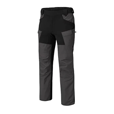 Image of Helikon Tex HOP Hybrid Outback Tactical Pants DuraCanvas VersaStretch Outdoors, Hiking, Law Enforcement, Work Pants, Ash Grey / Black, 38W x 30L