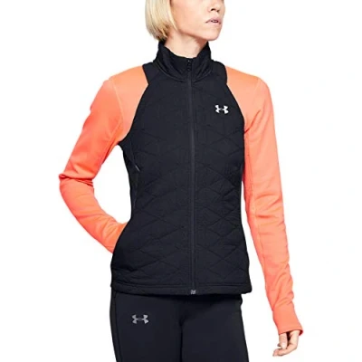 Image of Under Armour Women Coldgear Reactor Run Insulated Vest Black/Reflective (001), Small