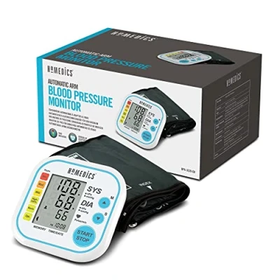 Image of HoMedics Automatic Arm Blood Pressure Monitor Simple Two Button Measurement and Easy to Read Display with Irregular Heartbeat Detection Date/Time Stamp