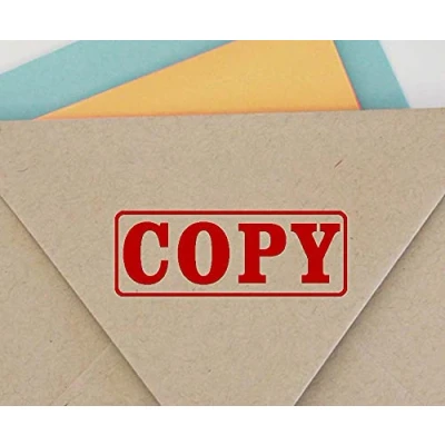 Image of Printtoo Copy Self Inking Rubber Stamp Office Stationery Custom Shiny