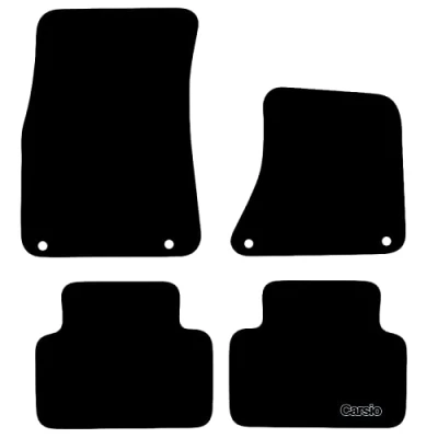 Image of Carsio Carpet Car Mats For Porsche Macan 2016+ Onwards Tailored Fit Floor Mat Set Complete Accessory Black Custom Fitted All Weather, Anti Slip Backing &amp; Trim