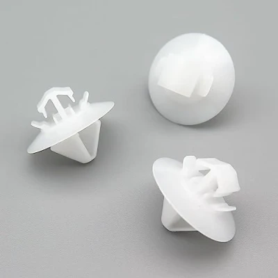 Image of VVO Fasteners Plastic Side Body Moulding Strip Trim Clip, White (Pack of 50)