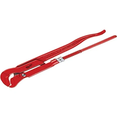 Image of Milwaukee 932464576 Steel Jaw Pipe Wrench 340mm Capacity 52mm, Red