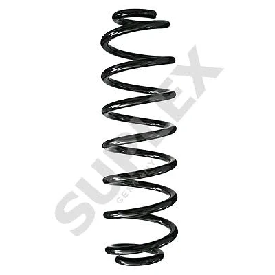 Image of 1K0511115CM, 1K0511115CN Coil spring SUPLEX 39302 Rear Axle with constant wire diameter orange (2x), red VOLKSWAGEN: GOLF 5, 6