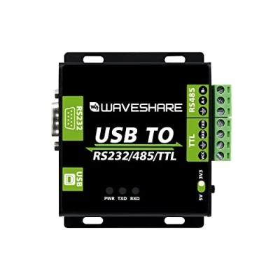 Image of Waveshare USB to RS232/485/TTL Interface Converter Power and ADI magnetical Industrial Isolation