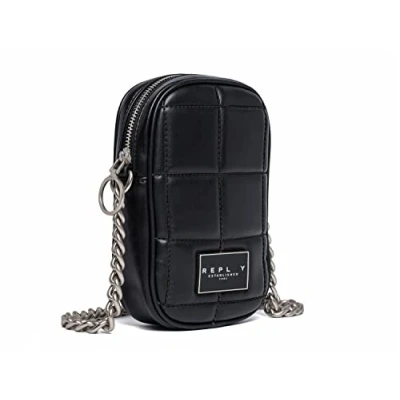 Image of REPLAY Women&#039;s Fw3345 Shoulder Bag, 098 Black, L 12 X H 18 D 3 CM