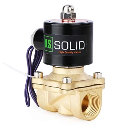 Image of 3/4&quot; Brass Electric Solenoid Valve 12V DC N.C. Air Water Fuel VITON G Thread