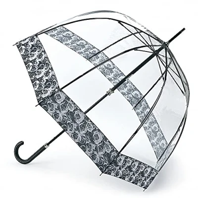 Image of Fulton Birdcage 2 Luxe Photo Rose Print Umbrella
